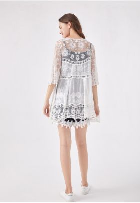 Bluza de dantela fara inchidere Kurtina 7301