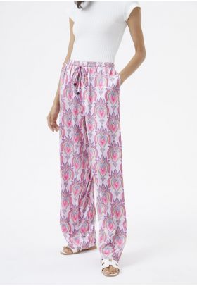 Pantaloni lungi cu model grafic Likeilove 7321