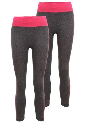 Set de colanti crop pentru fitness - 2 perechi