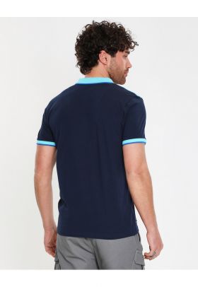 Tricou polo cu detalii contrastante Junta 7305