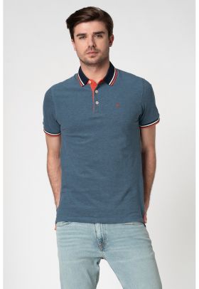 Tricou polo slim fit de bumbac organic Paulos