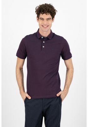 Tricou polo slim fit de bumbac organic Paulos