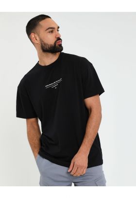 Tricou supradimensionat cu imprimeu logo pe partea din spate