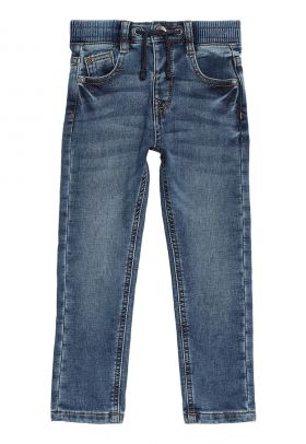 Blugi regular fit cu aspect decolorat