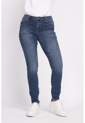 Blugi skinny cu talie medie
