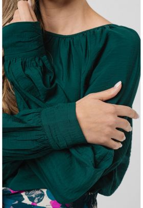 Bluza cu maneci bishop Guaca