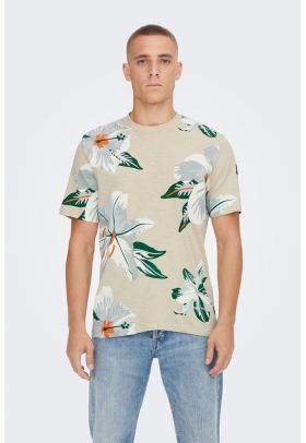 Tricou cu imprimeu floral