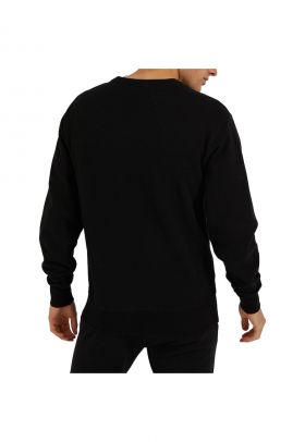 Bluza de trening cu decolteu la baza gatului si logo Succiso