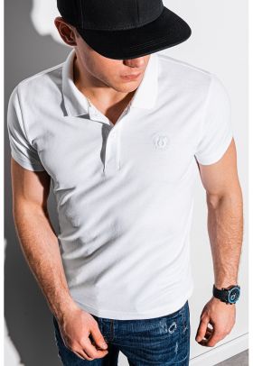 Tricou polo din bumbac cu model pique