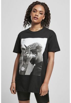 Tricou supradimensionat cu imprimeu cu 2Pac