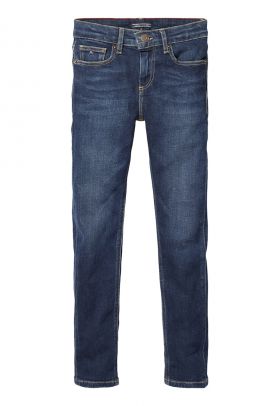 Blugi slim fit cu talie medie