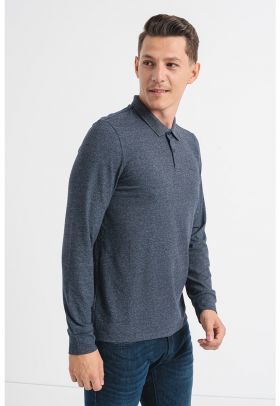 Bluza din amestec de bumbac cu logo discret