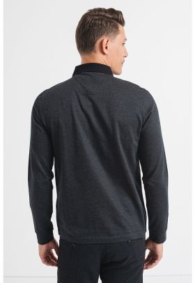 Bluza polo cu logo discret