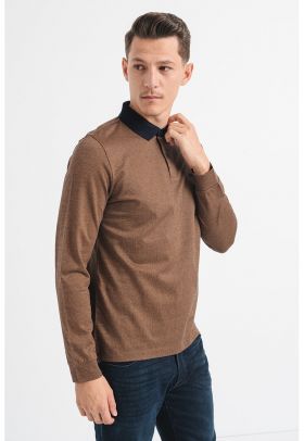 Bluza polo cu logo discret