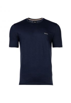 BOSS - Tricou cu decolteu rotund si logo discret