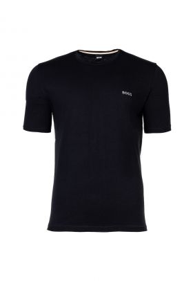 BOSS - Tricou cu decolteu rotund si logo discret