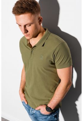 Tricou polo din bumbac cu model pique