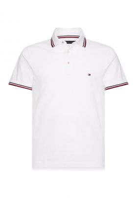 Tricou polo slim fit din bumbac organic