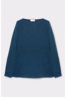 Bluza din tricot cu decolteu rotund