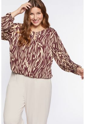 Bluza cu imprimeu abstract