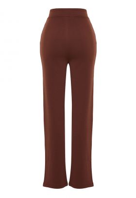 Pantaloni drepti cu talie elastica