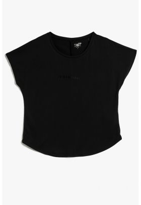 Tricou crop din amestec de modal