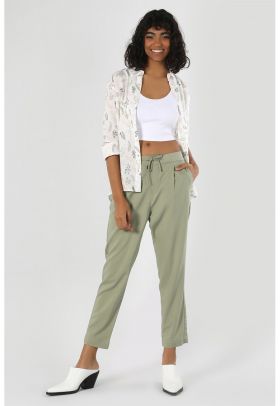 Pantaloni crop conici