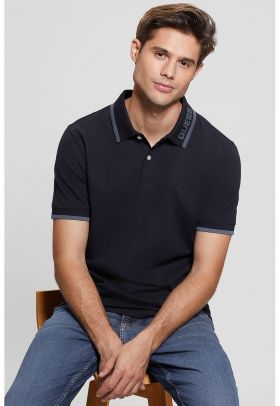 Tricou polo cu model logo discret