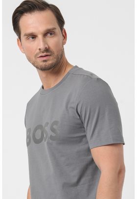 Tricou regular fit cu logo