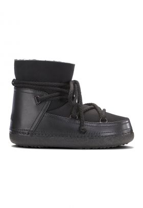 Ghete slip-on de piele si piele intoarsa