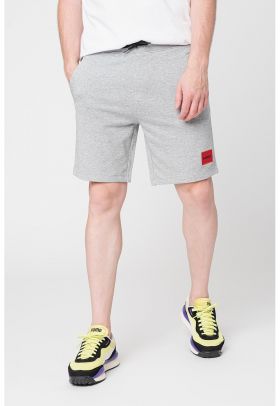 Pantaloni sport scurti cu aplicatie logo Diz