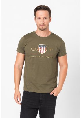 Tricou regular fit cu imprimeu logo Archive Shield