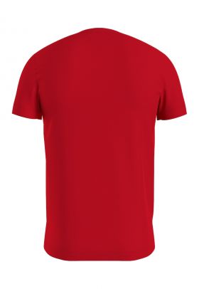 Tricou slim fit cu decolteu la baza gatului