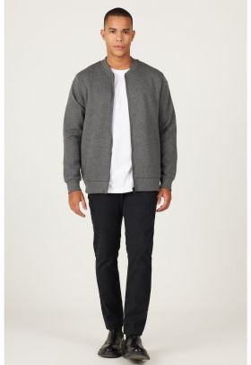 Bluza de trening cu fermoar si buzunare laterale