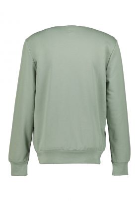 Bluza de trening cu decolteu la baza gatului si logo