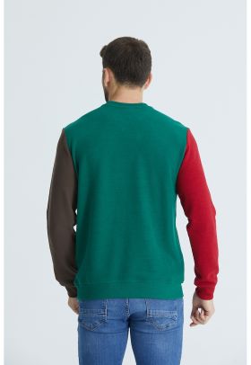 Bluza de trening cu model colorblock Esnora
