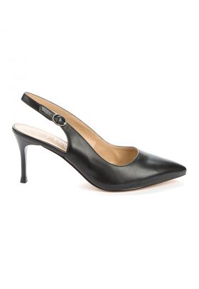 Pantofi slingback din piele ecologica