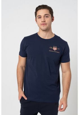 Tricou cu logo brodat pe piept Archive