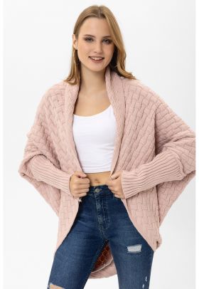 Cardigan lejer texturat