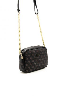 Geanta crossbody de piele ecologica cu logo