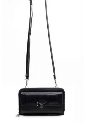 Portofel cu fermoar si bareta crossbody