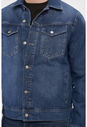 Jacheta regular fi din denim