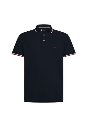 Tricou polo slim fit din bumbac organic