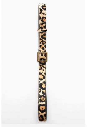 Curea de piele cu animal print