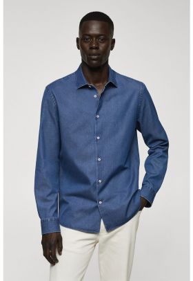 Camasa slim fit din chambray