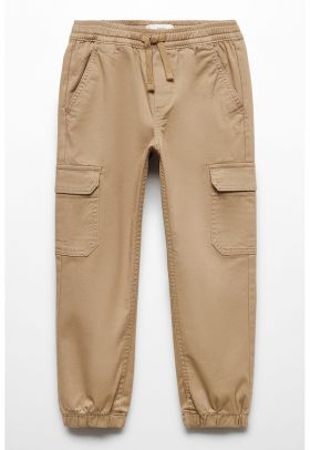 Pantaloni cargo cu model uni