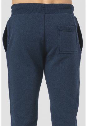 Pantaloni de trening din amestec de bumbac cu snur Essential