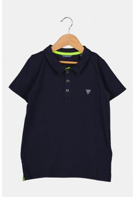 Tricou polo cu logo discret