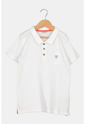 Tricou polo cu logo discret