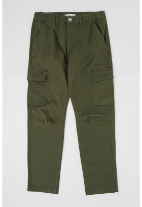 Pantaloni cargo cu talie ajustabila